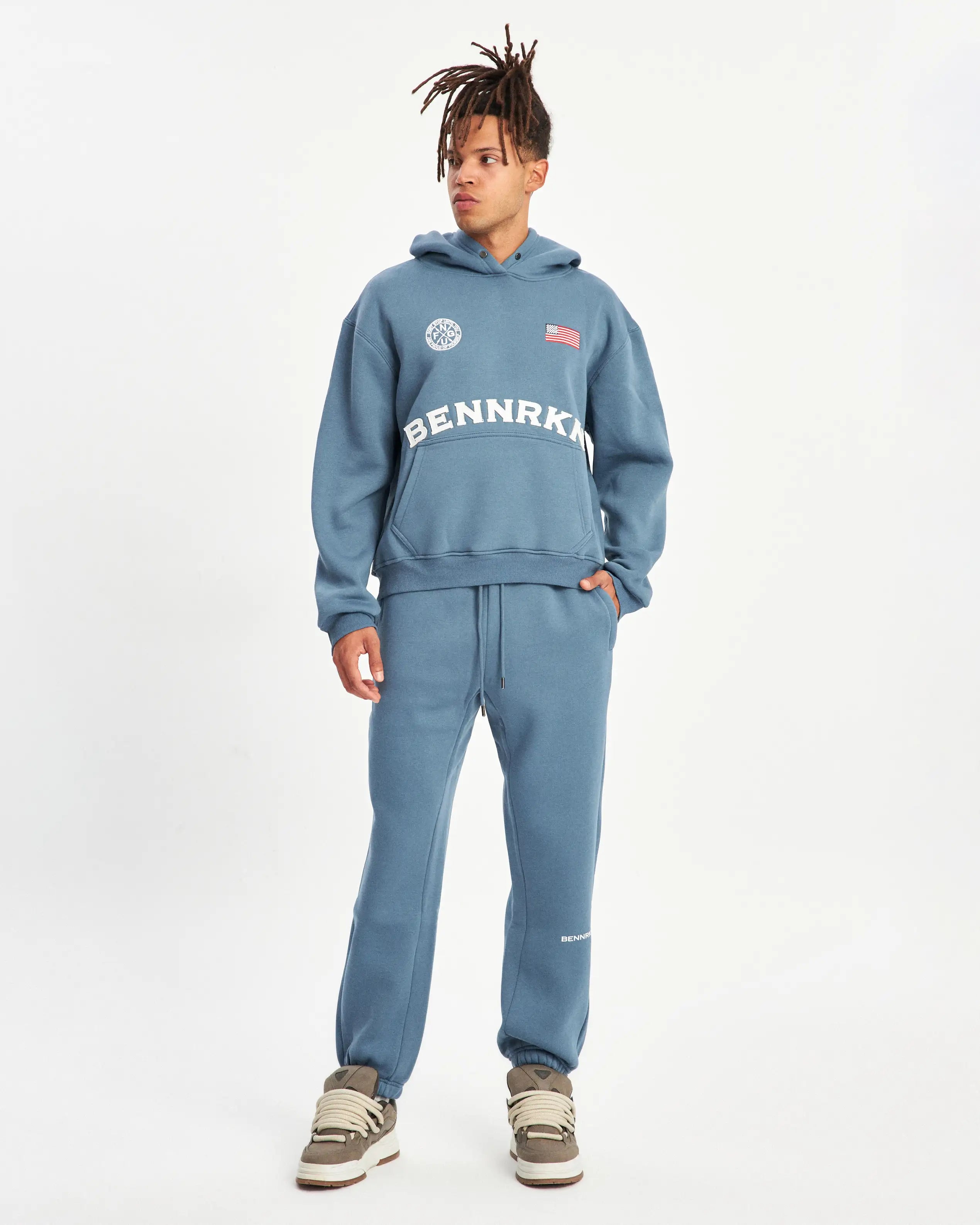 UNISEX HALL OF FAME HOODIE - BLUE MIRAGE