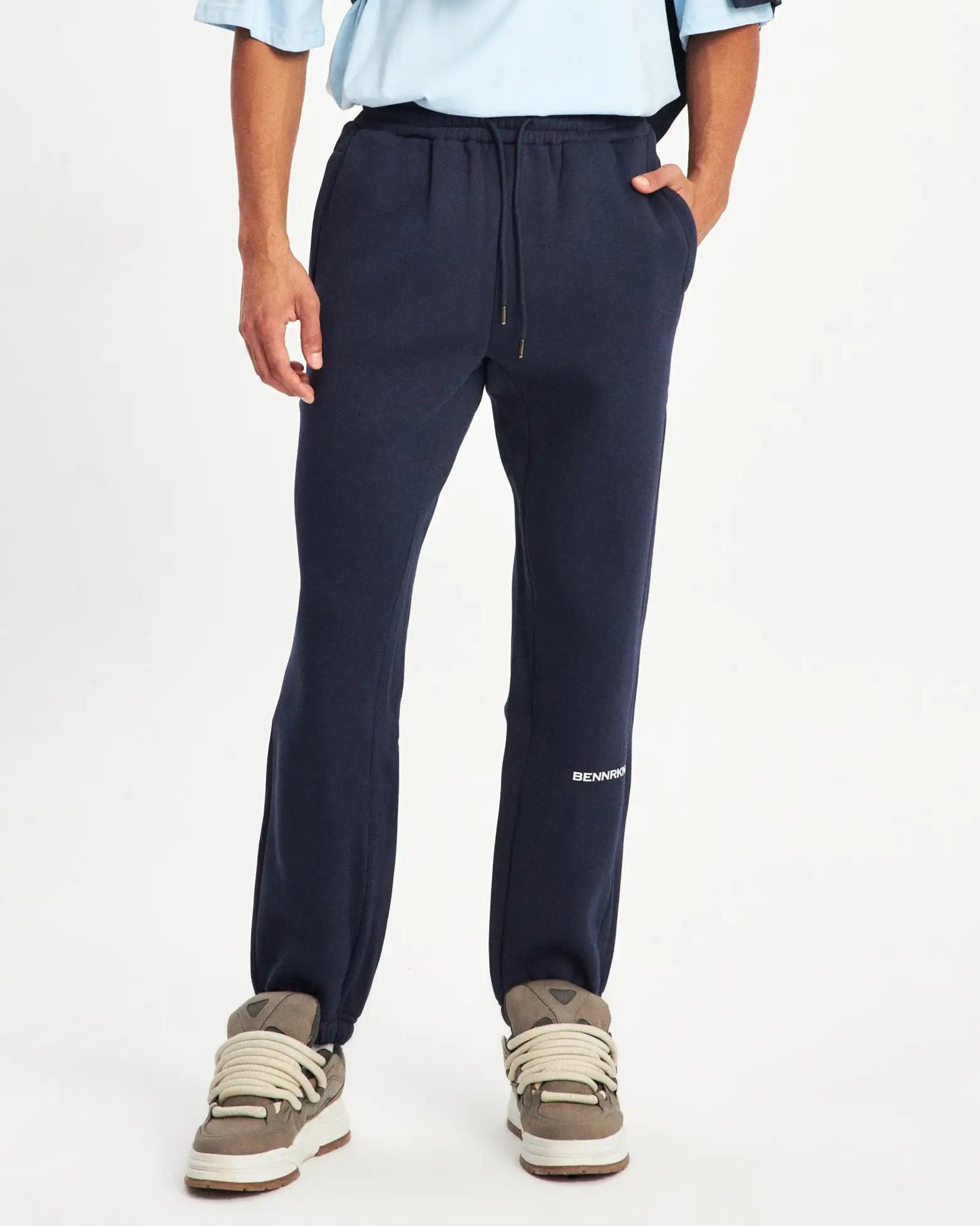 CUFFED SWEATPANT- NAVY
