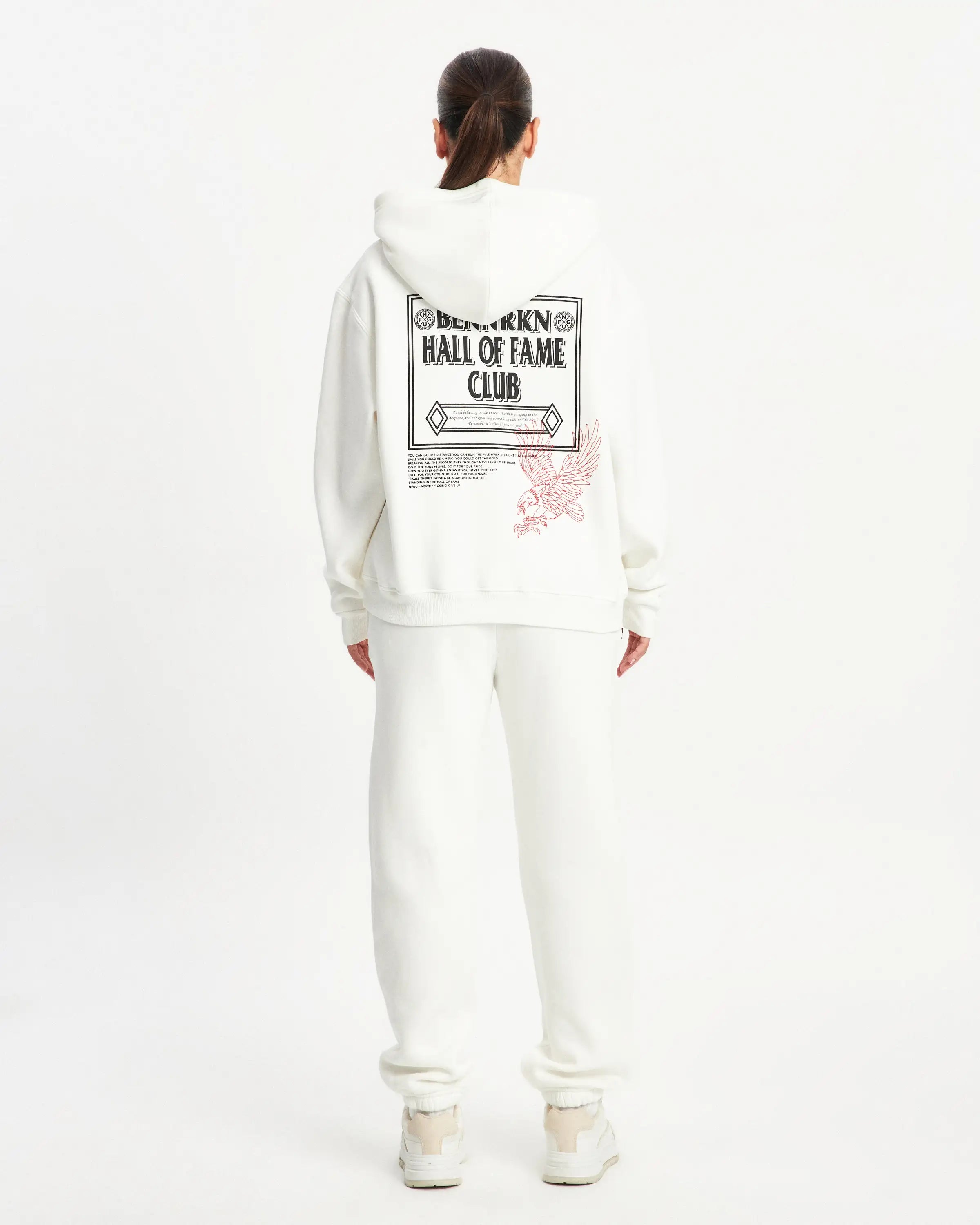 UNISEX HALL OF FAME HOODIE - OFF WHITE