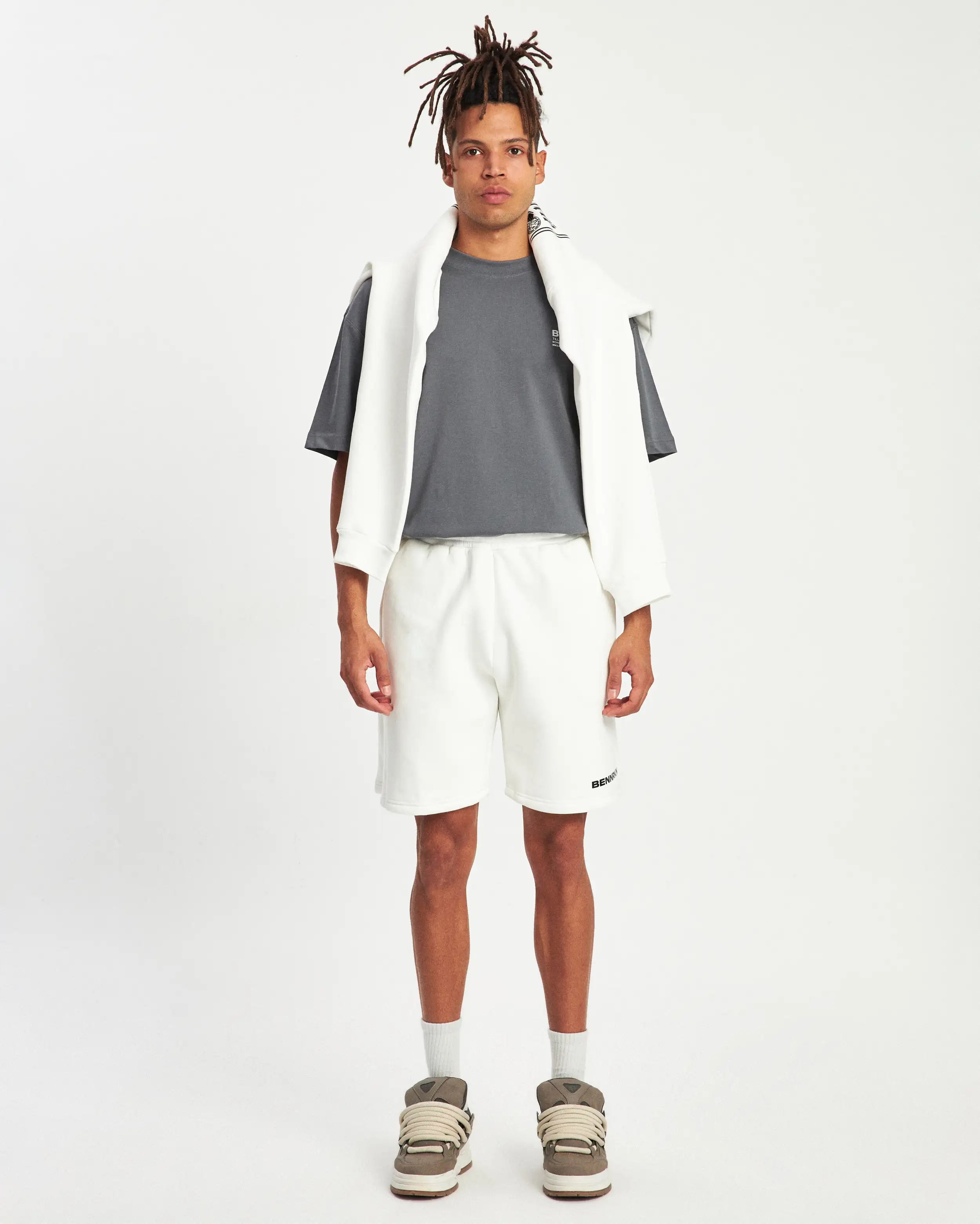 INITIAL BENNRKN SHORT - OFF WHITE - BENNRKN