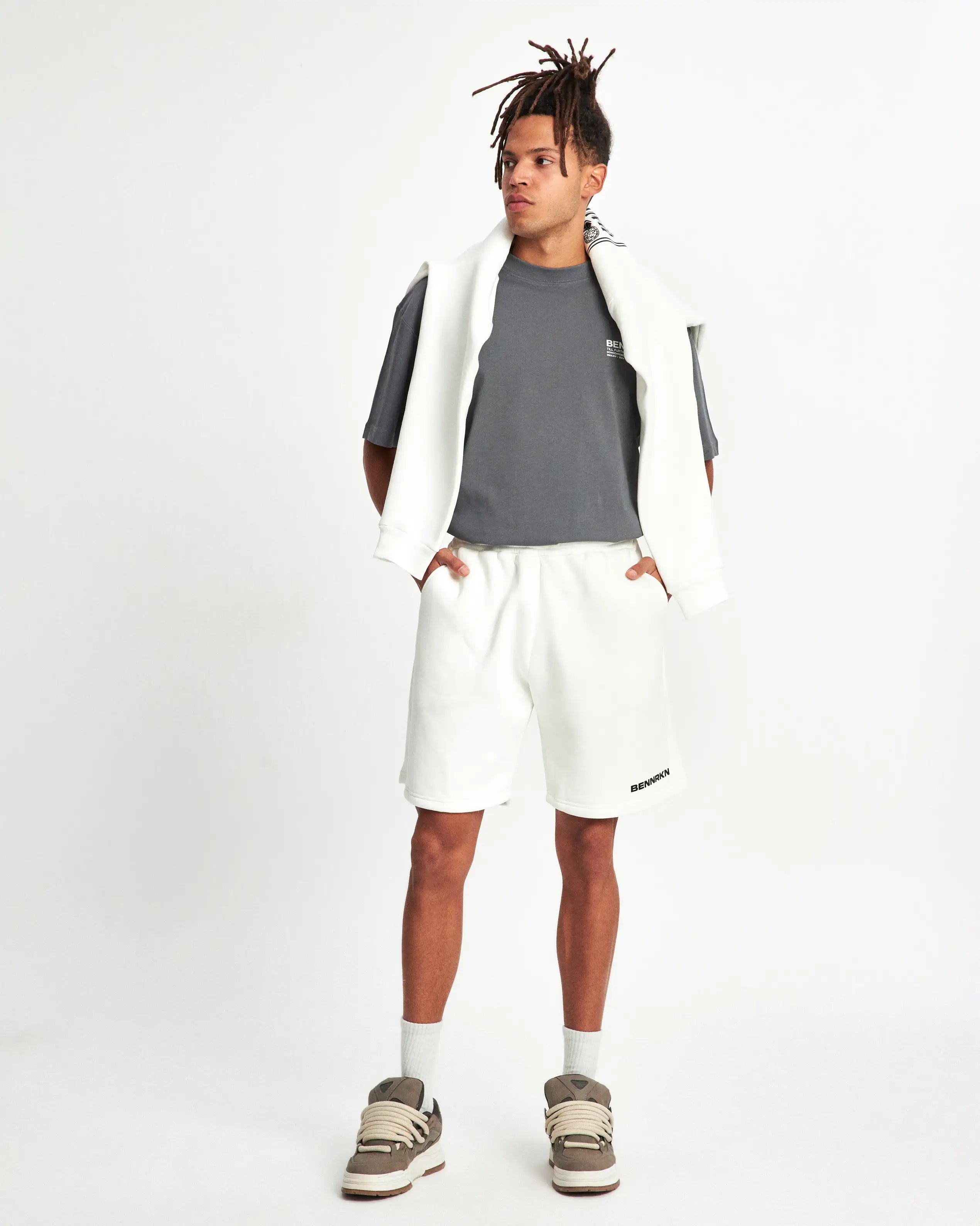 INITIAL BENNRKN SHORT - OFF WHITE - BENNRKN