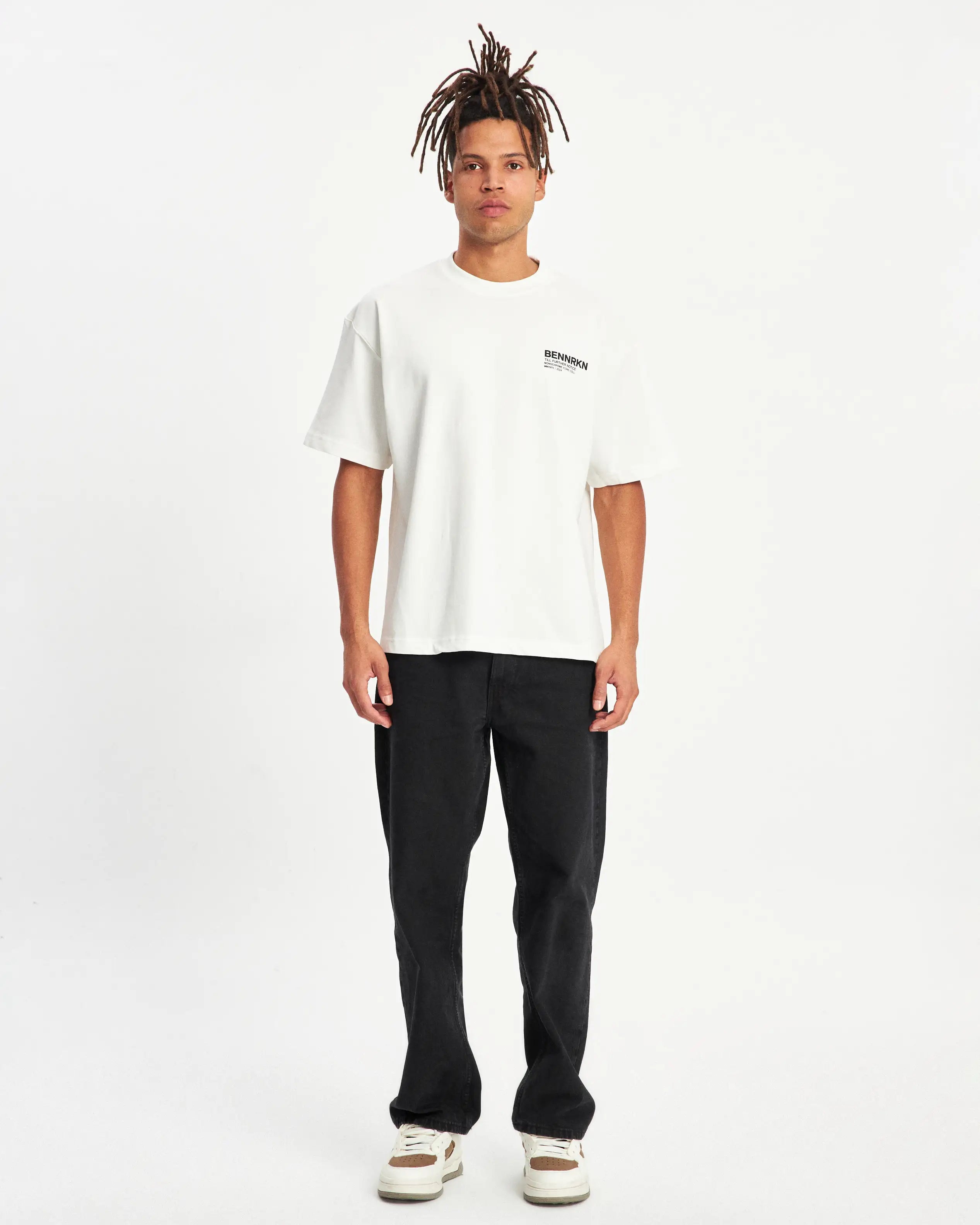 MONOCHROME ICONS T-SHIRT - OFF WHITE - BENNRKN