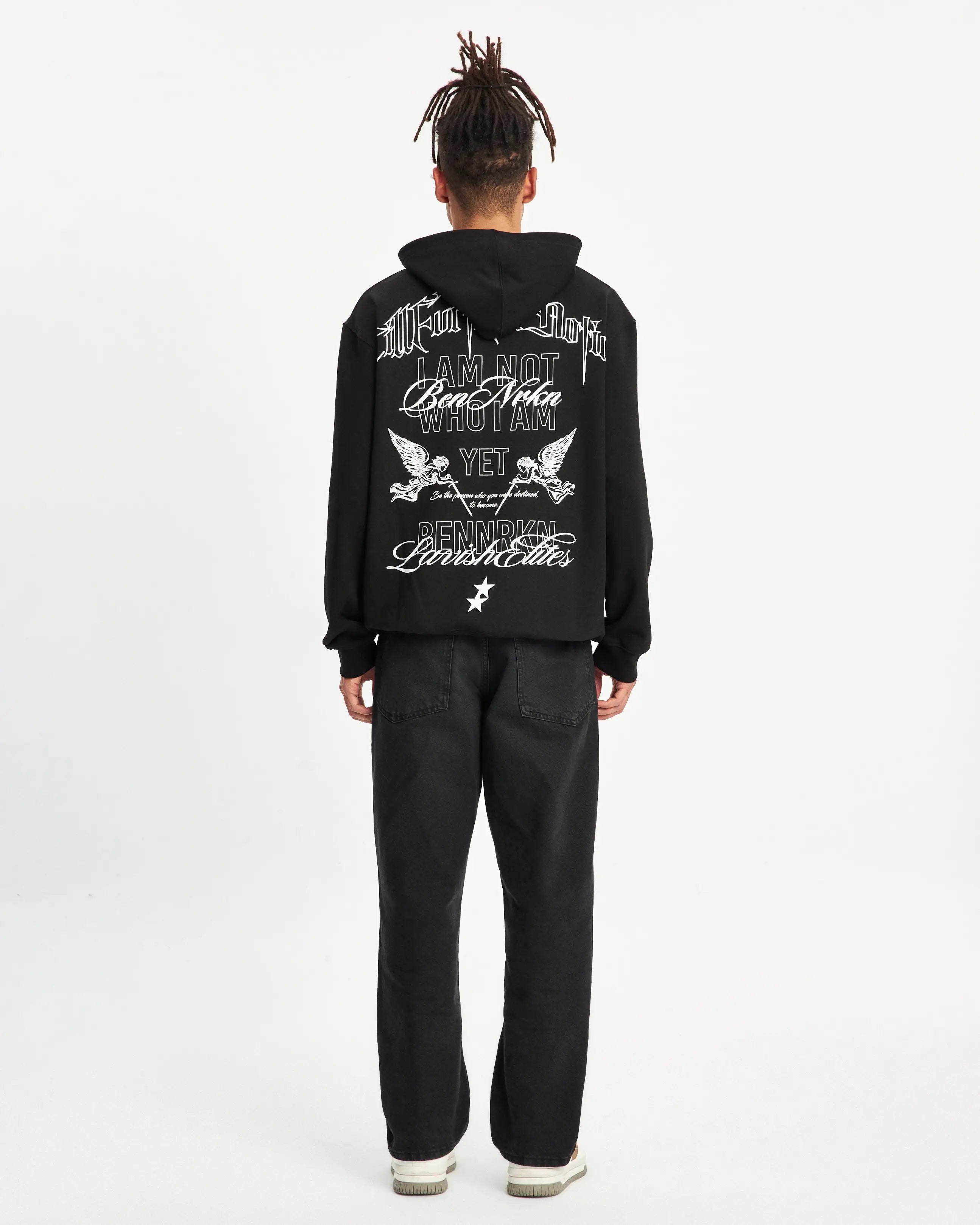 MONOCHROME ICONS HOODIE - MIDNIGHT BLACK - BENNRKN