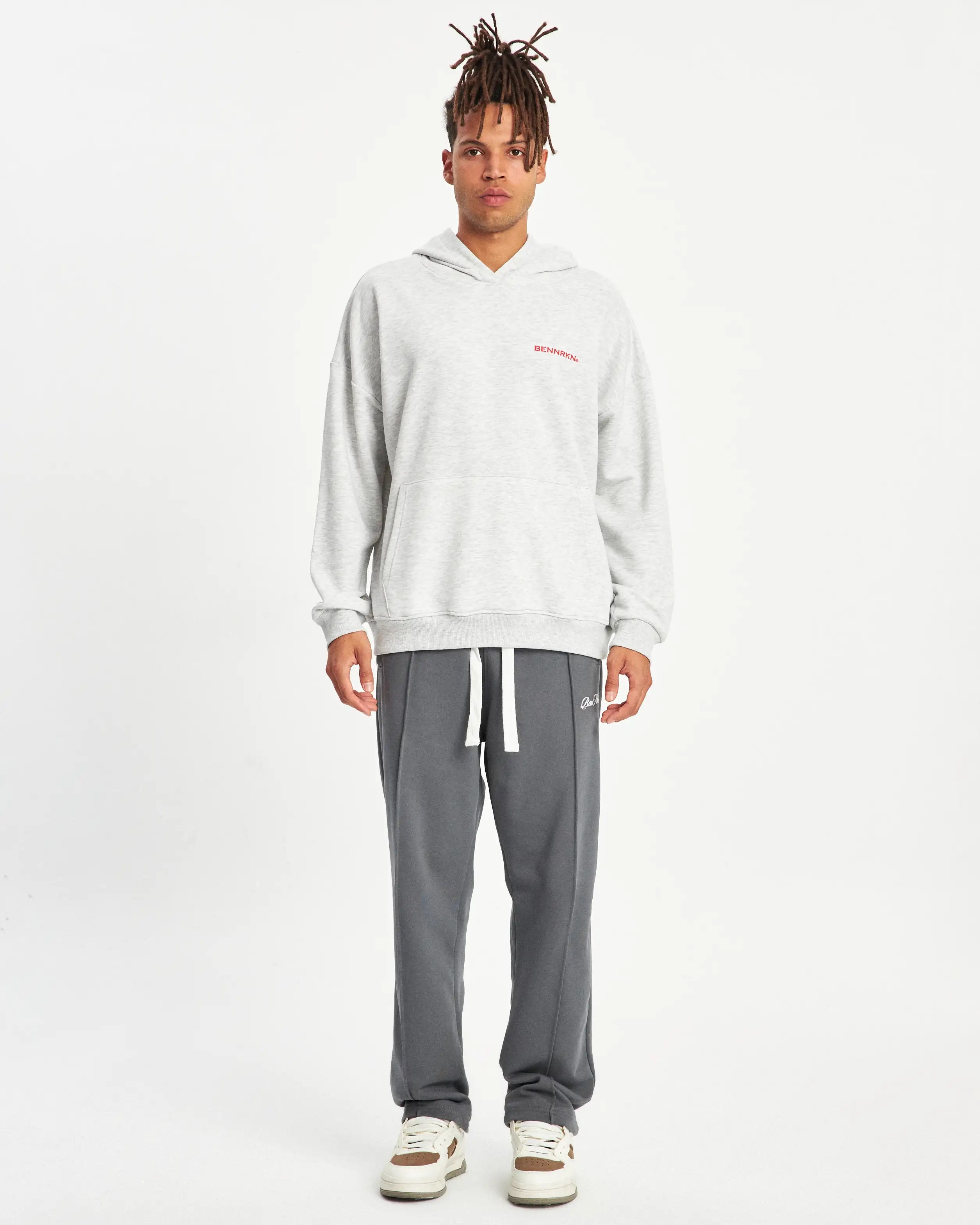 OVERSIZED TRAINING CLUB HOODIE - GREY MARL