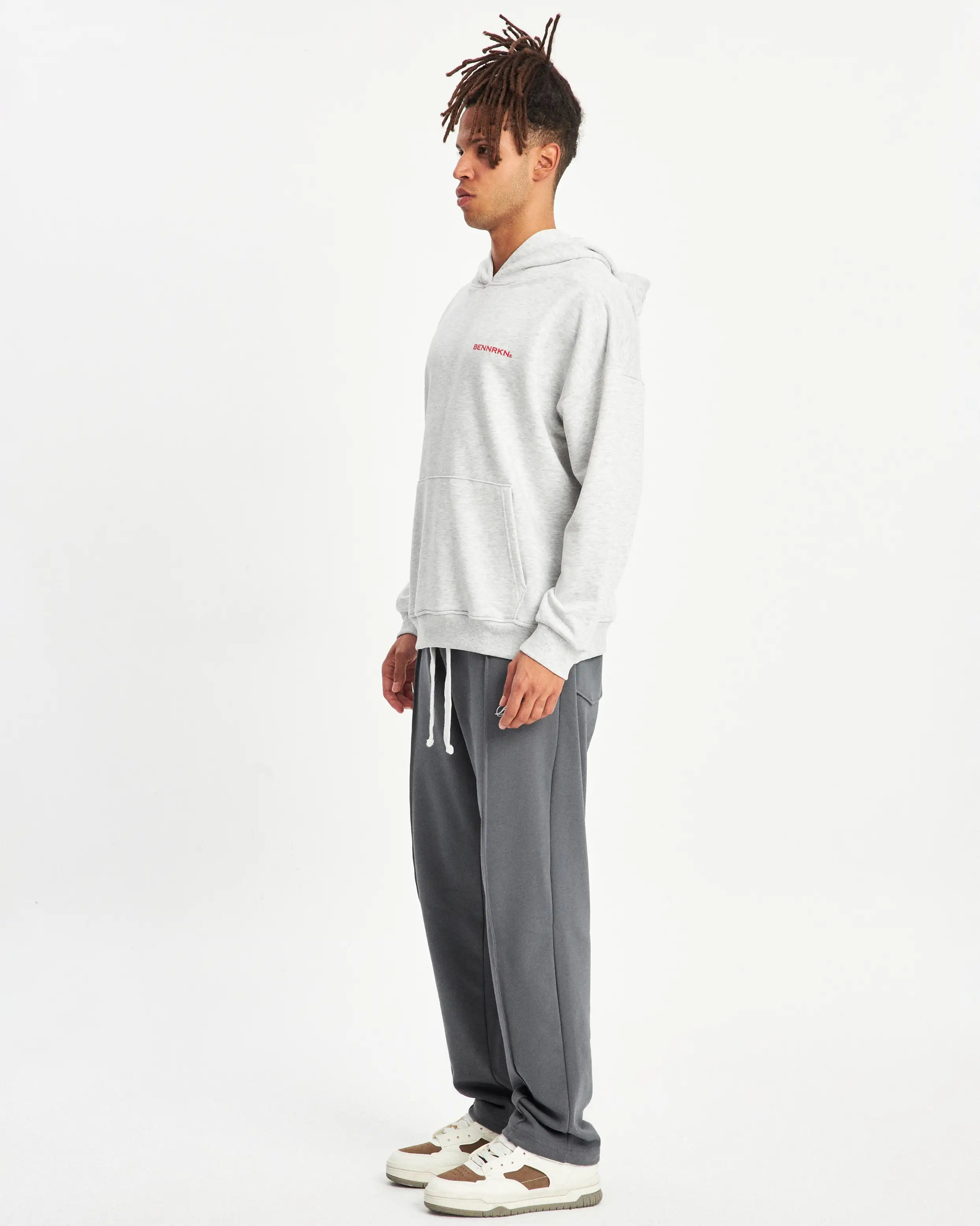 OVERSIZED TRAINING CLUB HOODIE - GREY MARL