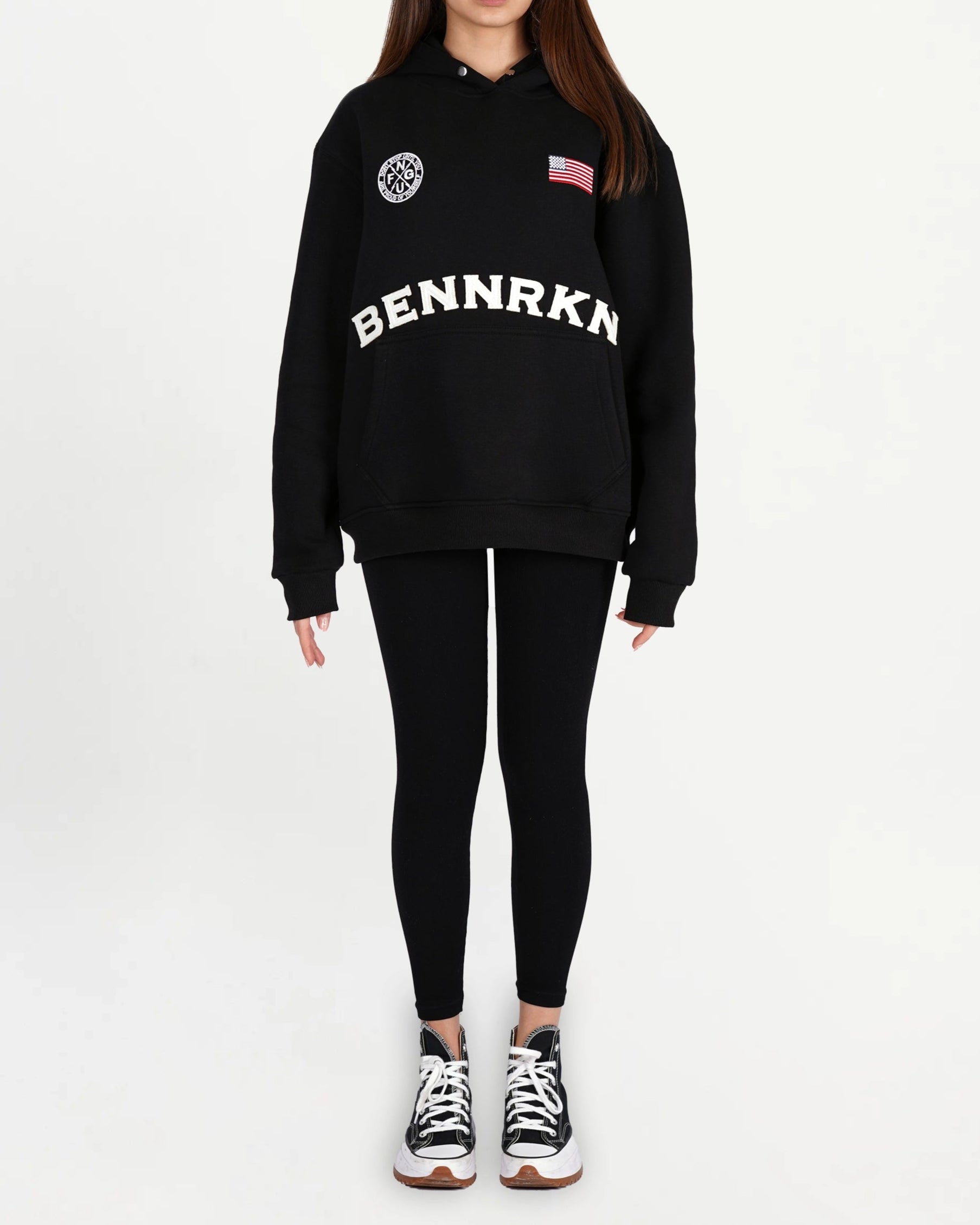 UNISEX HALL OF FAME HOODIE - MIDNIGHT BLACK