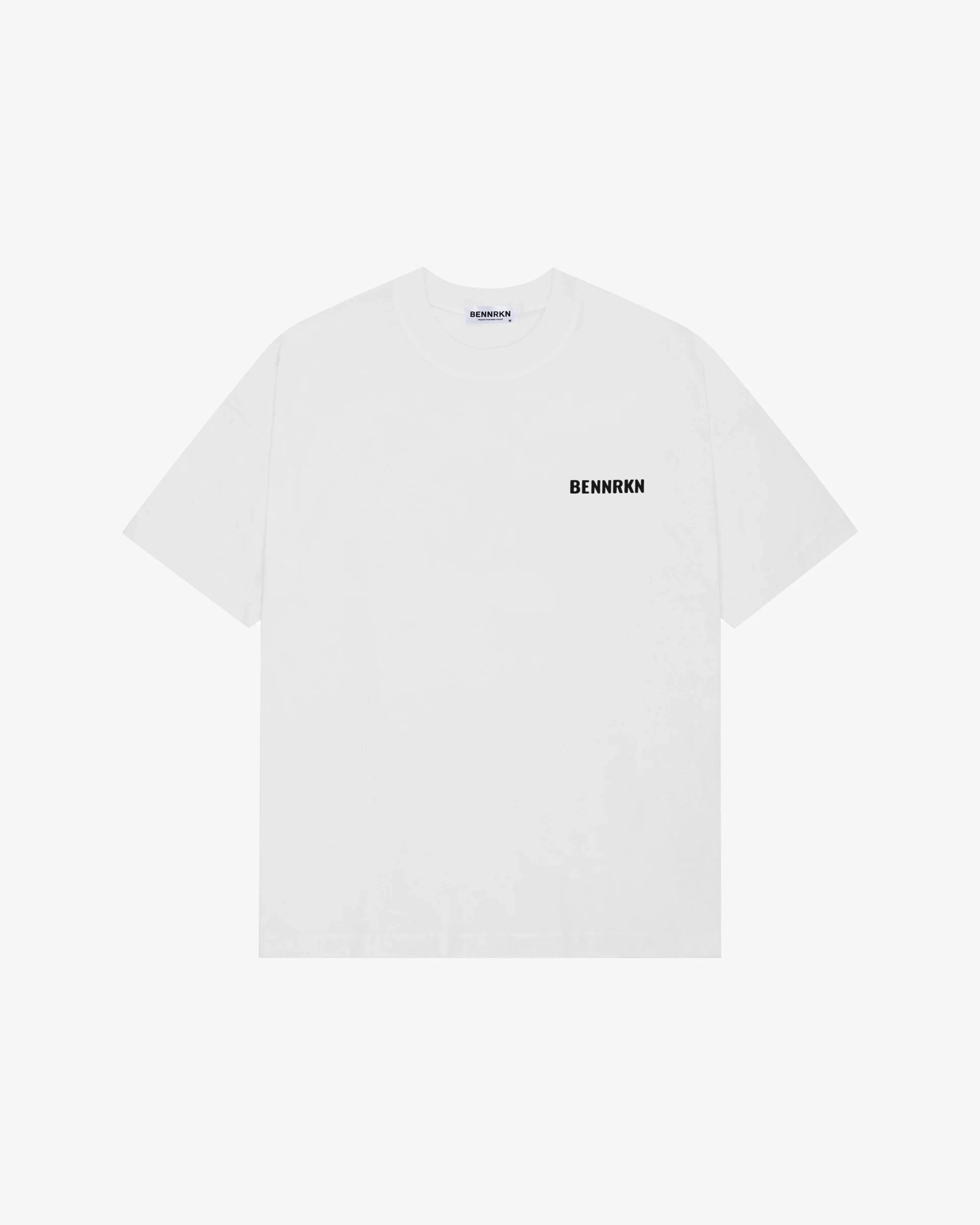 ATHLETIC DIVISION T-SHIRT - OFF WHITE Cobalt Blue BENNRKN