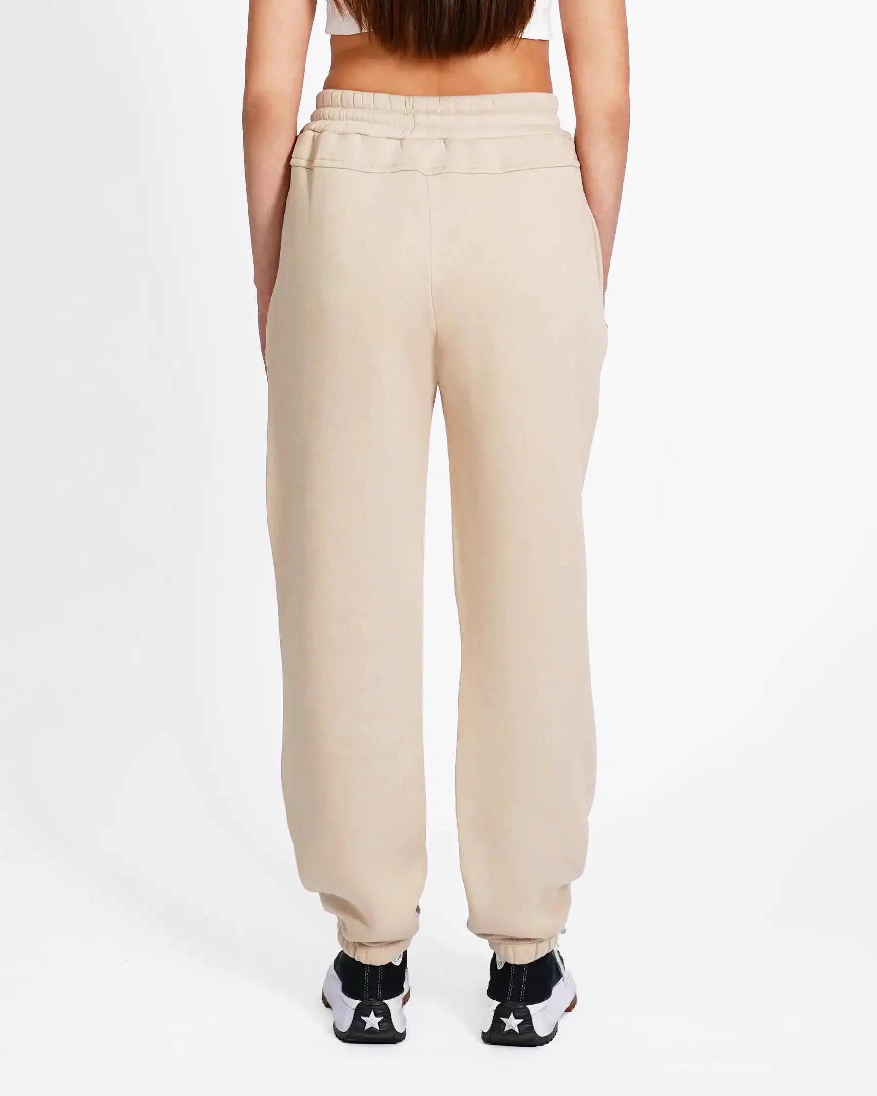 CUFFED SWEATPANT- BEIGE