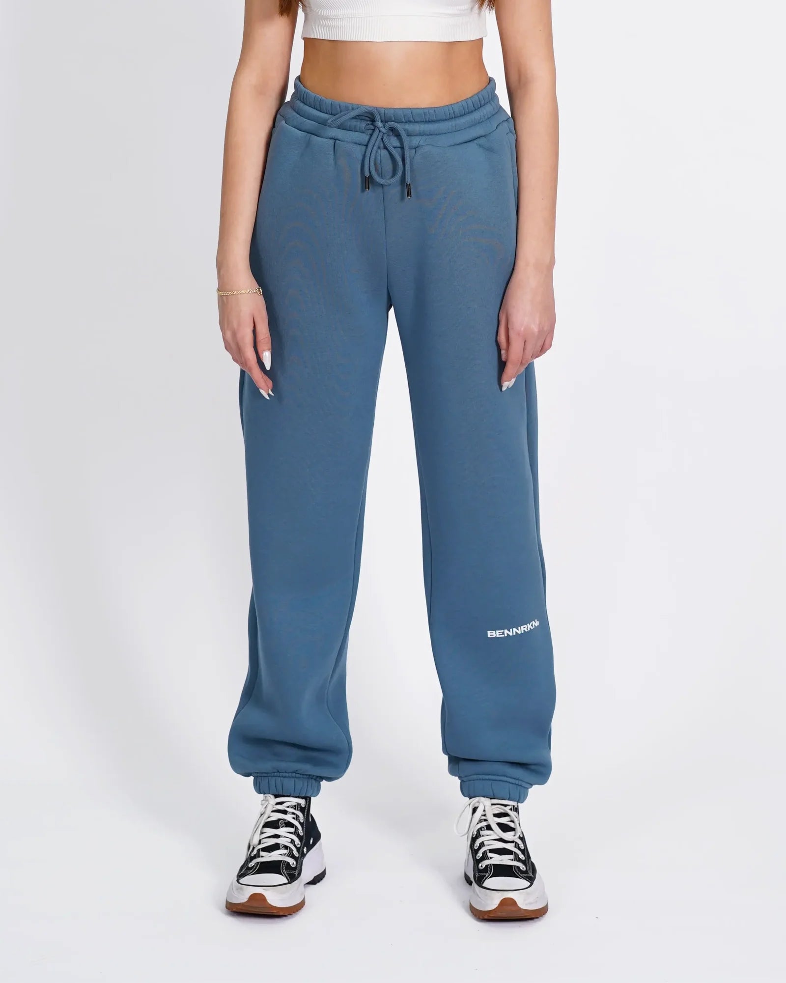 CUFFED SWEATPANT- BLUE MIRAGE