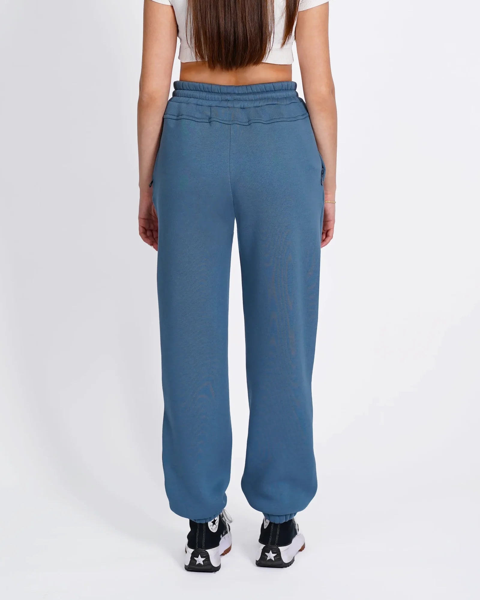 CUFFED SWEATPANT- BLUE MIRAGE