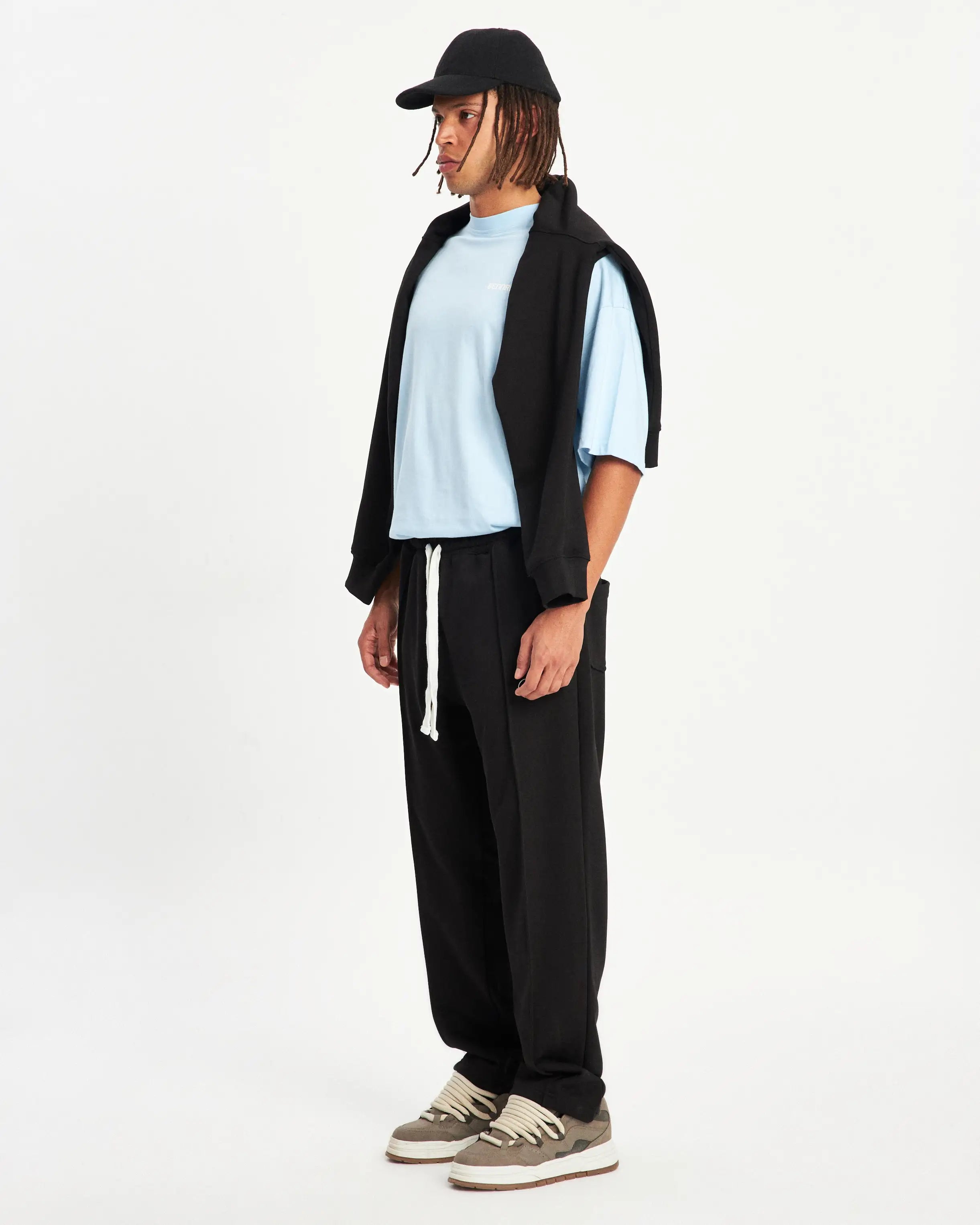 INITIAL SWEATPANT - MIDNIGHT BLACK - BENNRKN