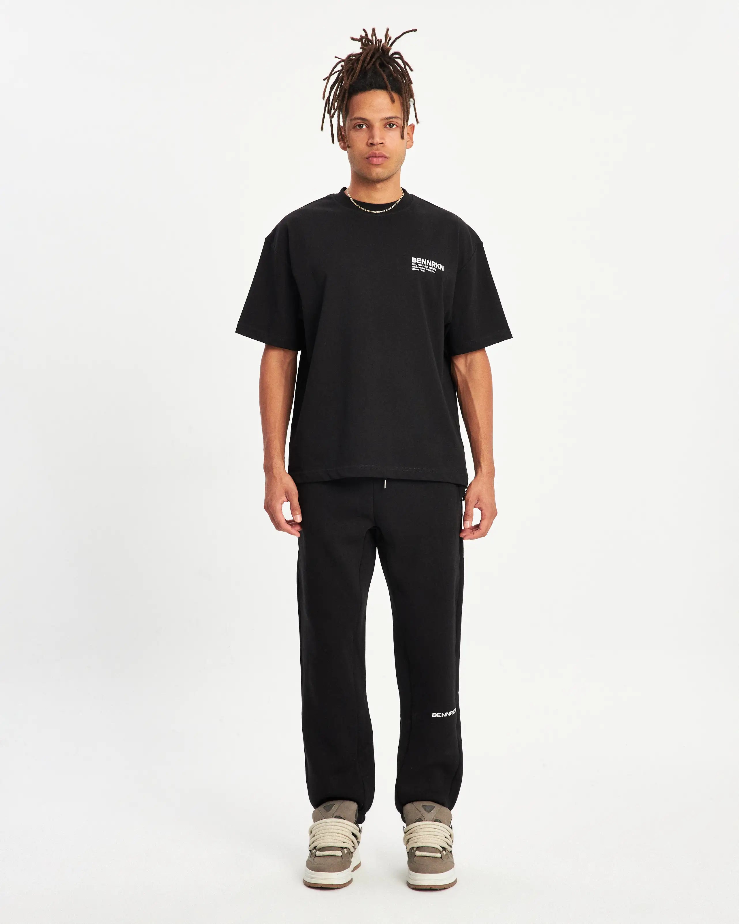 MONOCHROME ICONS T-SHIRT - MIDNIGHT BLACK - BENNRKN