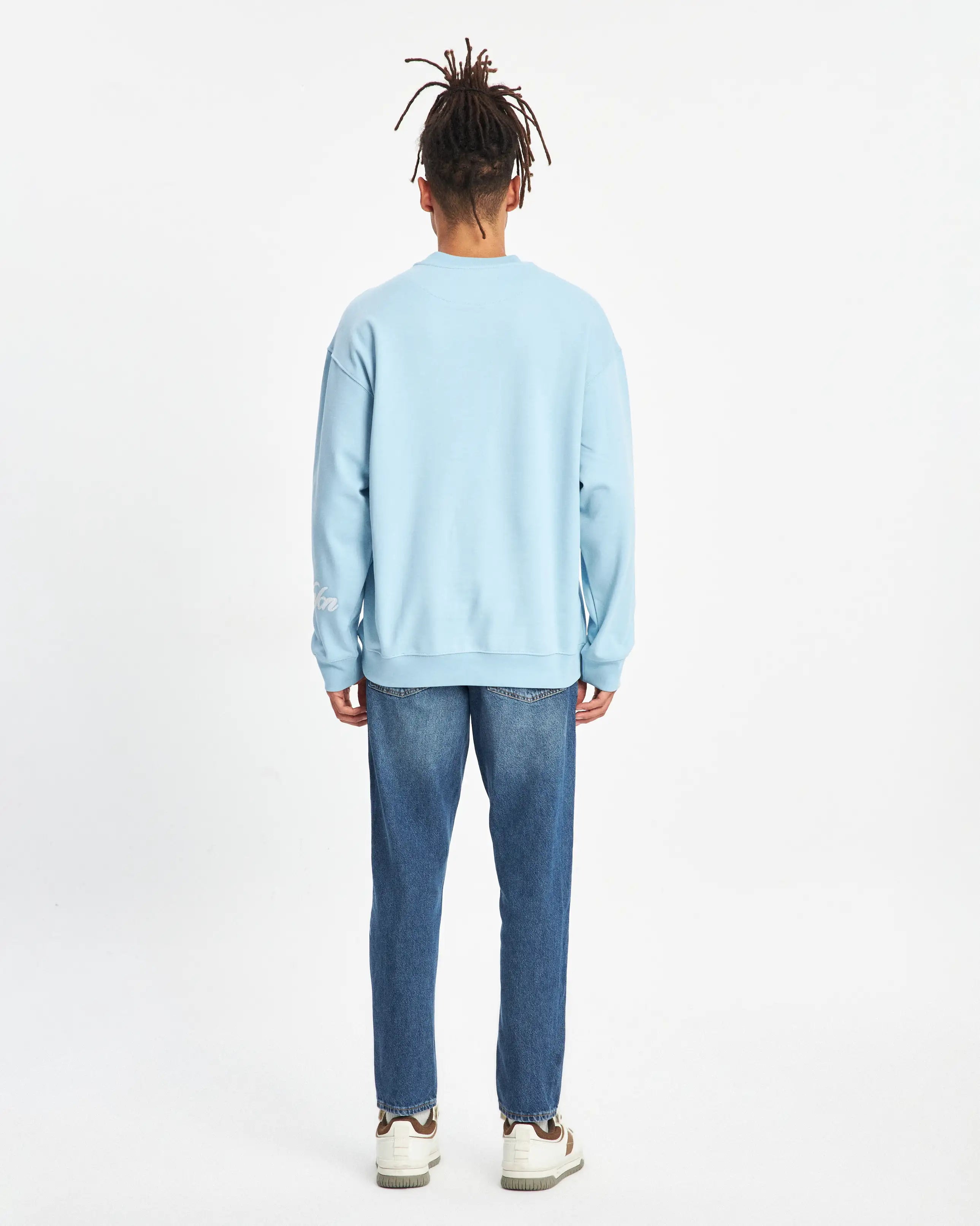 HANDWRITTEN SWEATSHIRT - BABY BLUE - BENNRKN