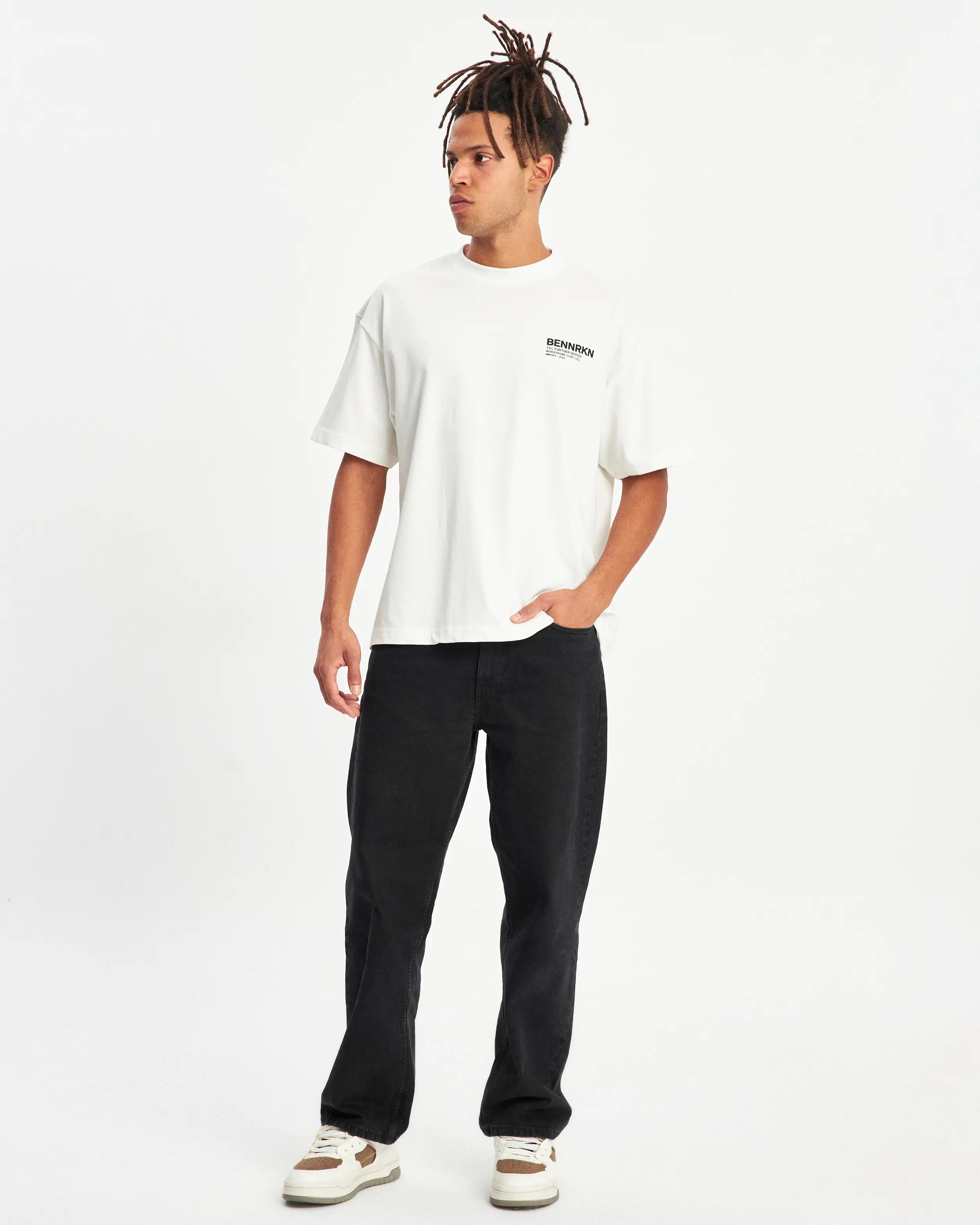 MONOCHROME ICONS T-SHIRT - OFF WHITE - BENNRKN