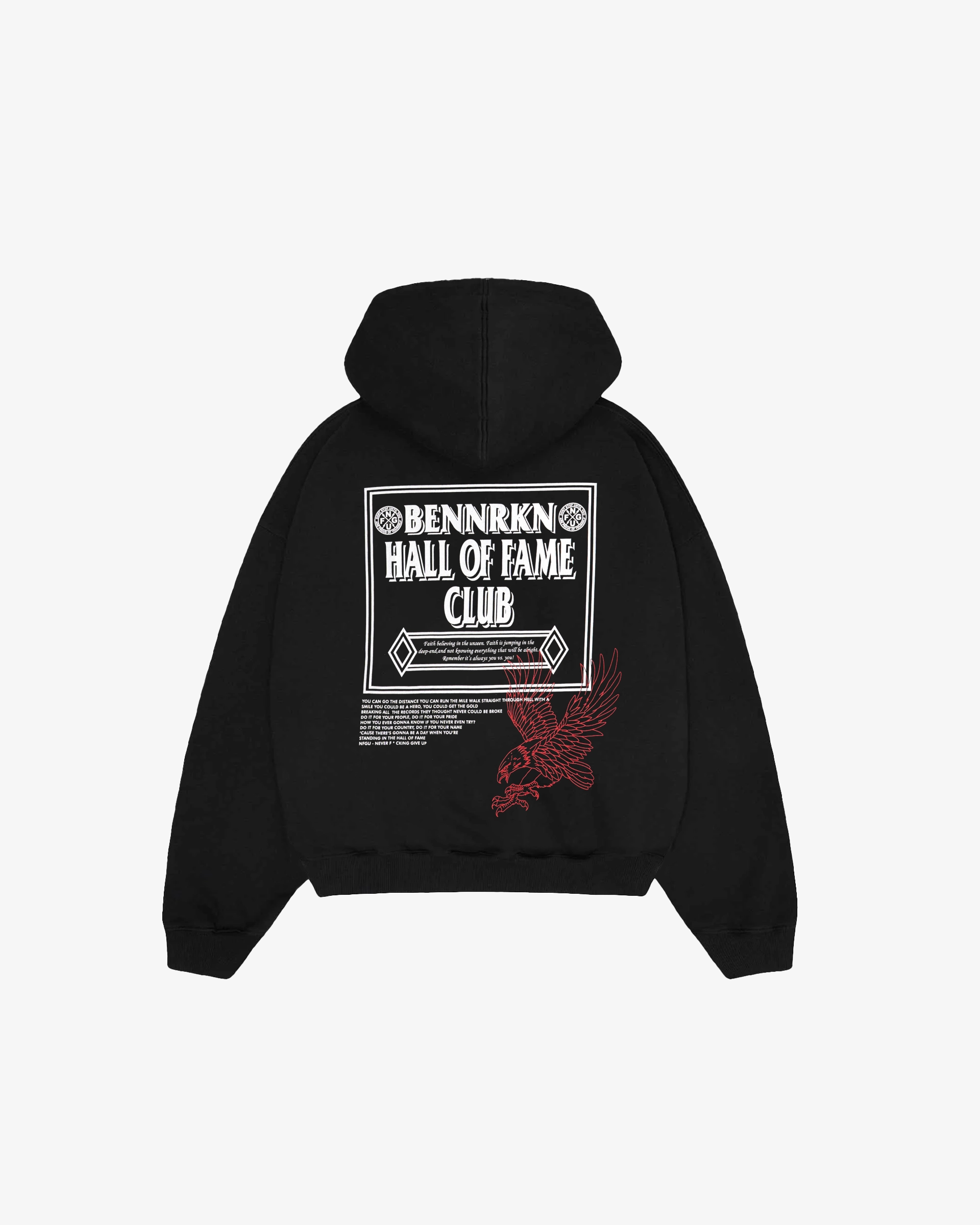 UNISEX HALL OF FAME HOODIE - MIDNIGHT BLACK